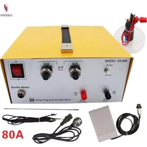 80A Jewelry Welding Machine Spot Welding Hand-Held Pulse Spot Welder Gold And Silver Jewelry Processing Weldering Machine 400W