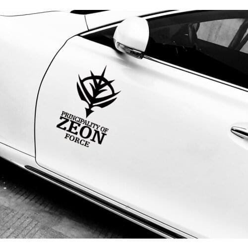Auto Window Engine Hood Door Tail Decals for Classic Cartoon Anime Animation Principality ZEON Force