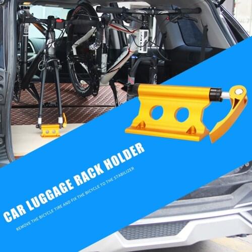 Car Travelling Riding Supplies Aluminum Alloy Bicycle Fixed Clamp Mountain Road Bike Front Fork Stand Holder