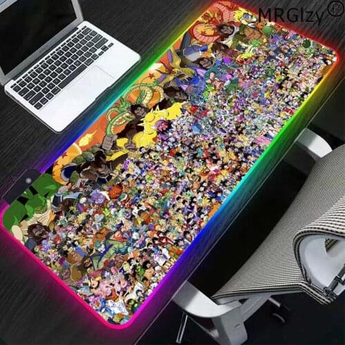 Big gaming mouse pad RGB game accessories office desk mat natural rubber waterproof non-slip household carpet mat LED waterproof