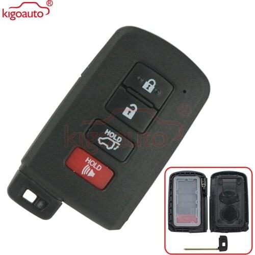 Kigoauto Smart key case cover shell 4 button high quality for Toyota RAV4 2015