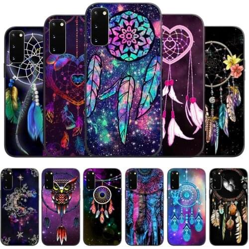 Retro Dreamcatcher Mandala Phone Case For Samsung Galaxy A21S A31 A32 4G 5G A20E A Series Silicone Black Soft Cover