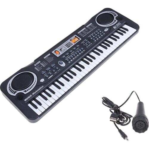 61 Keys Digital Music Electronic Keyboard Piano Children Gift Portable Electronic Keyboard Piano Multifunction Educational Piano