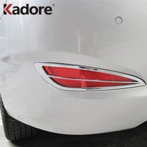 For Hyundai Accent i25 2011 2012 Hatchback ABS Chrome Rear Fog Lamp Tail Fog Light Cover Trim Car Styling Exterior Accessories