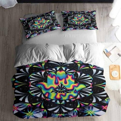 HELENGILI 3D Bedding Set Mandala Print Duvet cover set bedclothes with pillowcase bed set home Textiles