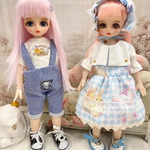 Changable Wigs BJD Doll Wig For 30cm Bjd Dolls With Wig Bjd Toy for Head circumference 15.5cm MINI Toys Gifts For Girl Toy