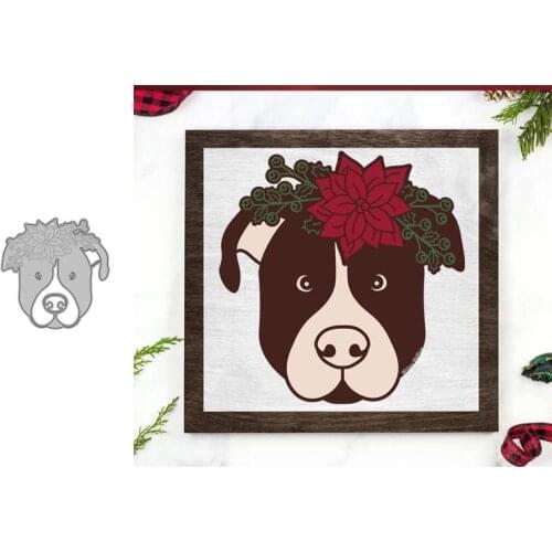 Metal Cutting Dies Dog for DIY Scrapbooking Album Paper Cards Decorative Crafts Embossing Die Cuts