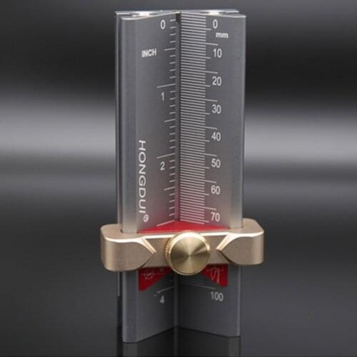 Multi-functional Woodworking Tools Height Gauge Limit Ring Installation Aid Drill Angle Measurer High Precision Rule