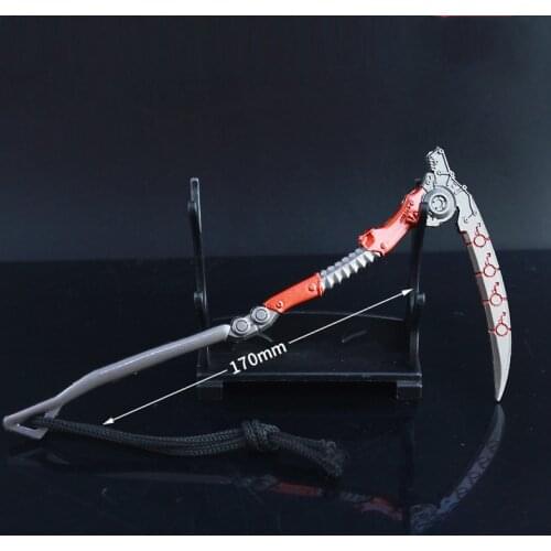 Alloy Sickle Hero Game Around The Undead Heirloom Death Curve Sickle Model Game Props Ornaments Pendants Metal Crafts Toys Gifts