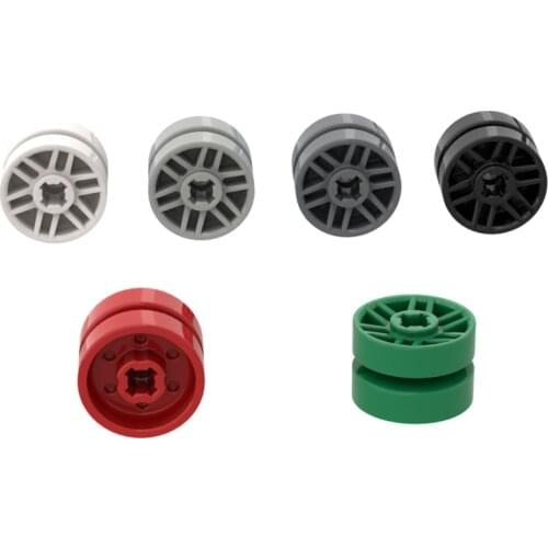 BuildMOC Compatible Assembles Particles 11208 14mm small wheel hub For Building Blocks Parts DIY LOGO Educational gift Toys