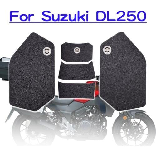 Motorcycle Gas Fuel Tank Knee Grip Traction Side Decal Tank Pad Protector Sticker for SUZUKI V-strom250 DL250 Motorcycle Decor