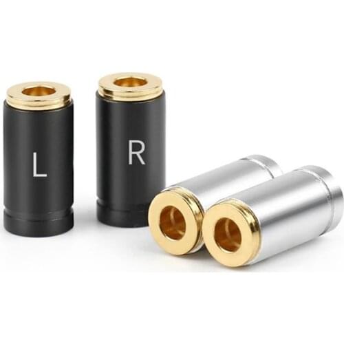 Earphone Pin Plug For A2DC Female Audio Jack LS400 CKS1100 E50 E70 Headset Frosted Shell Wire Connector Adapter 12.3mm Length