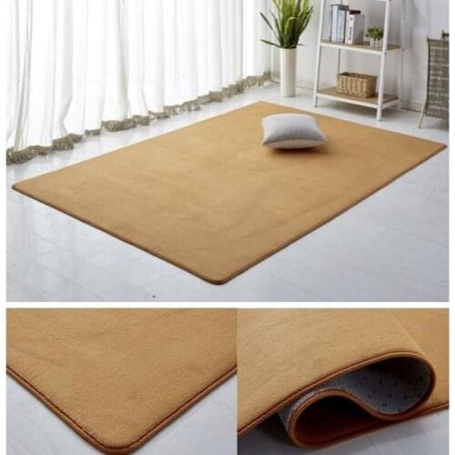 Modern Short Plush Rugs and Carpets for Home Living Room Table Mat Anti-slip Floor Rugs for Bedroom Solid Color Rugs