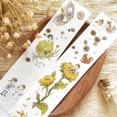 Warm Girl Washi Tapes Bullet Journal Masking Tape Adhesive Tape DIY Scrapbooking Washi Stickers