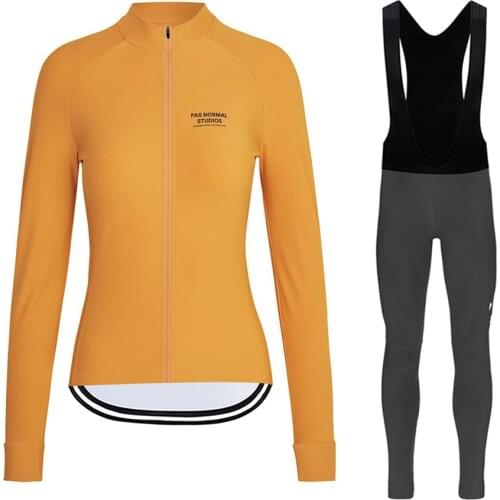 PNS New Pro Women Long Sleeve Cycling Jersey Sets Spring Autumn Bicycle Wear Clothes MTB Bib Bike Pants Suit Maglia Da Ciclismo