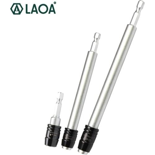LAOA Electric Screwdriver Extension Rod 1/4 Electric Screwdriver Extension Rod 6.3mm Joint 56mm 60mm 150mm 300mm