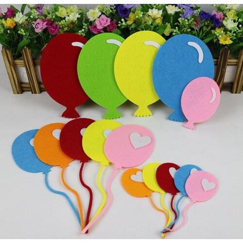 XICC Kindergarten Wall Paste Balloon Non Woven Felt Fabric School Kids DIY Crafts Color Blackboard Newspaper Layout Decoration