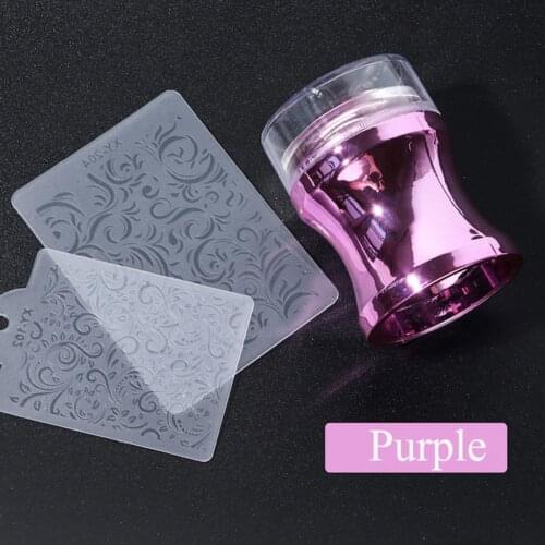 1 Set Nail Art Stamper Professional Different Patterns High Quality ABS New Style Nail Stamping Plates for Home School Supplies