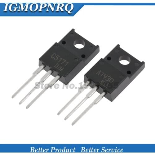 10PCS ( 5PCS 2SA1930 + 5PCS 2SC5171 ) A1930 TO-220 C5171 TO220 new