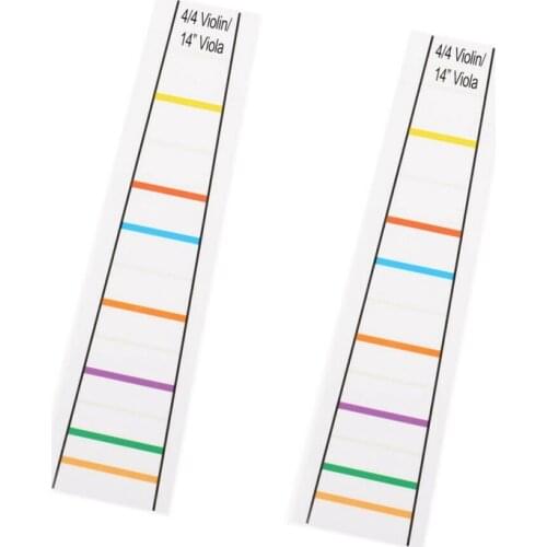 4/4 Violin Fretboard Sticker Fingerboard Marker Fiddle Learn Note Chart Tape 2Pcs