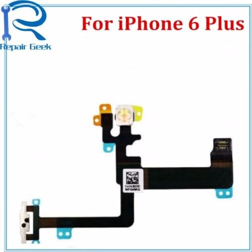 5pcs/Lot New Power Flex Cable For iPhone 6 Plus 6+ Switch On / Off Ribbon Sensor Proximity Flex Cable For iPhone 6Plus 5.5