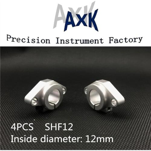 Cnc Router Parts AXK Linear Rail Hot Sale! 4pcs/lot Shf12 12mm Horizontal Linear Shaft Support Rail Xyz Table Cnc Shf Series
