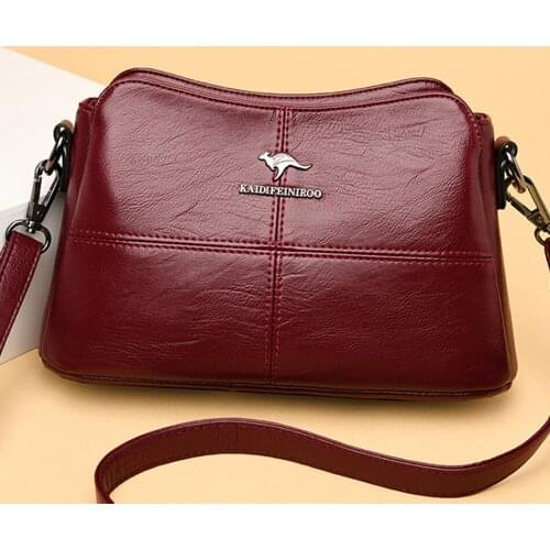 Designer Crossbody Bags for Women 2021 Fashion Soft Leather Handbags High Quality Patchwork Shoulder Messenger Bags Sac A Main