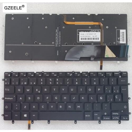 Spanish SP backlit keyboard for DELL Inspiron XPS 13 7000 7347 7348 7352 7353 7359 15 7547 7548 9343 9350 9360 N7548