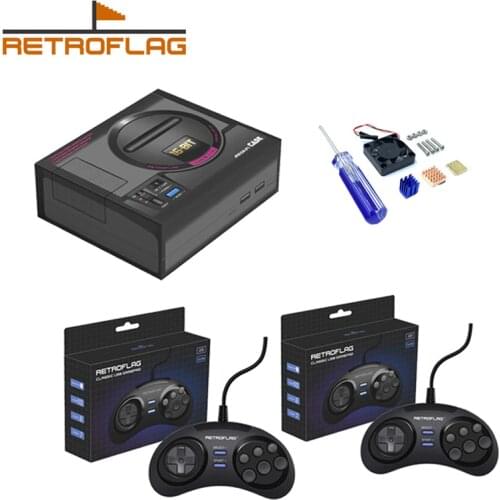 Retroflag MEGAPi Case Classic Wired USB Game Controller Gamepad for Raspberry Pi 3 B Plus (3B+) / 3B / 2B