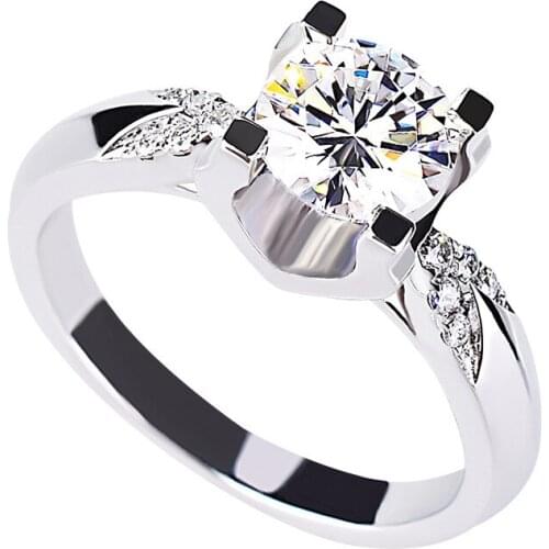 Multi-diamond bull head shape 925 sterling silver ring luxury unique exquisite wedding engagement party gift for girlfriend