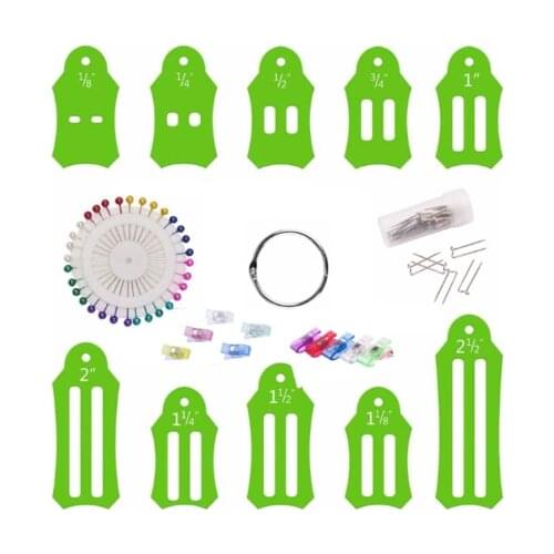 ROLLY Sasher Collection 30 Free Kostenlose Pinning Clips DIY Tool Set for Jelly Roll Rugs Bags Quilts Place Mats Runners