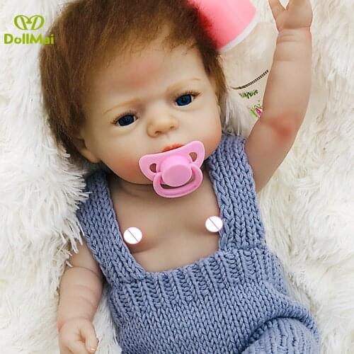 22 Inch Boneca bebe reborn Girl babies Full Body Silicone Vinyl Reborn Dolls 55 cm Realistic Newborn Dolls Children Gifts
