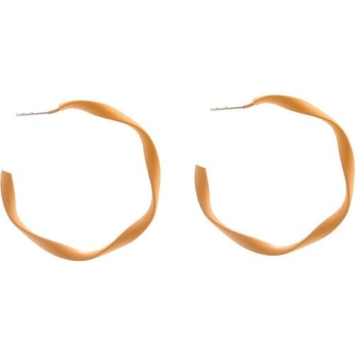 Hot Sale Circle Hoop Earrings Twisted Wave Pattern Hoops For Women Wedding Party Jewelry Gift Simple Elegant Ear Ring