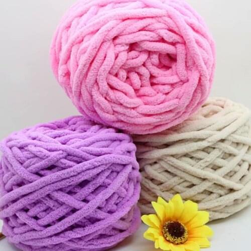 Ice strip line single strand thick wool ball bar needle line diy hand-woven bag scarf line cushion blanket knitting yarn