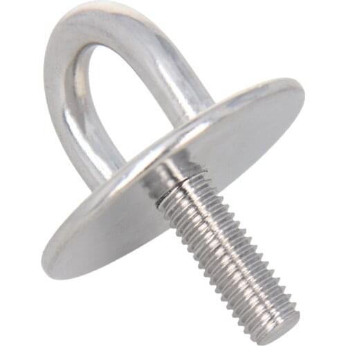 MroMax 2/4/6/10/12pcs Hook 304 Stainless Steel Oval Base Hook Wire Diameter 5/6/8/9mm Aperture 4.5/6.2mm 45*15/60*20/100*36mm