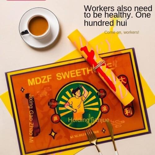 National Fashion Placemat Heat Proof Mat Waterproof and Oilproof and Heatproof Household Western-Style Placemat Bowl and Plate