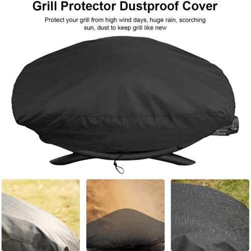 New Hot Grill Protector Dustproof Cover Waterproof Gill Cover For Outdoors Garden Courtyard For Weber 7110 Q 1000 Series Grill