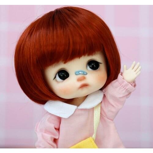New Doll accessories 1/8 Bjd Wig Soft Synthetic mohair Cute Bobo Style Short hair Bjd Wig OB11 SD BJD Doll Hair
