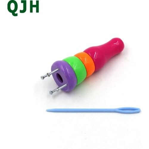 QJH Brand 1 Set Plastic Knitting Crochet Loom for Scarf Shawl Hat Socks Long c Knitter Hot DIY Weaving Handmade Craft Sewing