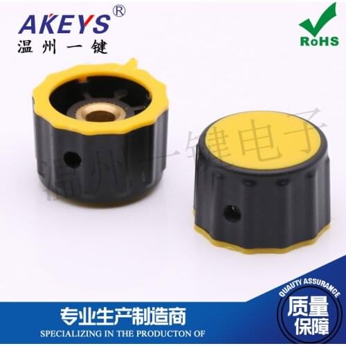10 PCS 30-16-6 Welding Machine Current Adjustment Knob Potentiometer Knob Cap Orange Current Adjustment Switch Cap Side