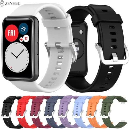 Silicone Wrist Strap For Huawei Watch Fit Bracelet Belt Replacement Watchband For Huawei Watch Fit Smart Watch Band