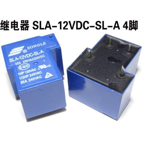 SLA-12VDC-SL-A 12VDC 30A DIP4 T90 SONGLE RELAY 1From A,New and original