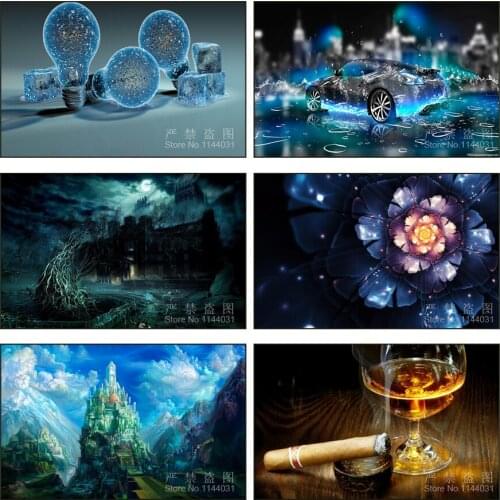 Three-Dimensional DIY Diamond Painting Sports Car Needlework For Home Decoration full Cross Stitch Diamond Embroidery Mosaic