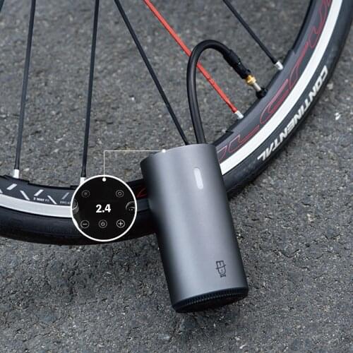MOJIETU Lightning Smart Portable Digital inflator Tire Pressure Detection Type C Charging LED Electric Air Pump Bike Motorcycle