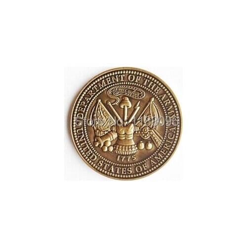 Custom personalized antique gold coin Factory outlets custom made metal coins cheap usa military coins custom