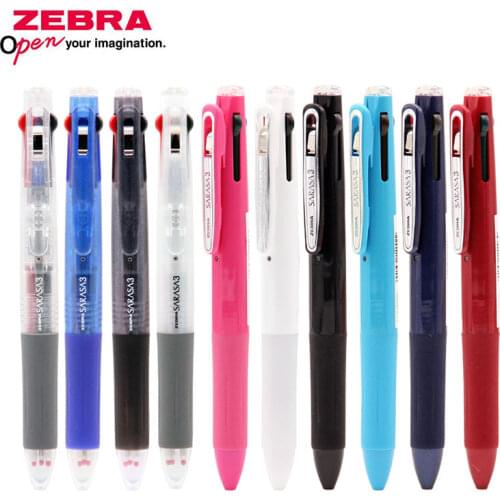 ZEBRA SARASA Gel Pen J3J2 Three Color 0.5mm Multi-function School Pen Black/Blue/Red Ink Refill Replaceable Stationery 1PCS