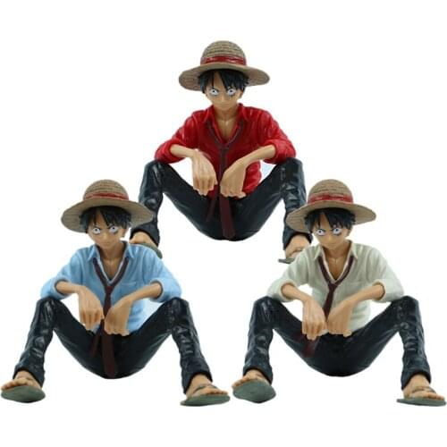 1 Piece Anime Figures Model Cartoons Monkey D. Luffy Action Figures 14Cm Pvc Cbaking Cake Decorations Doll Toys Children Gift