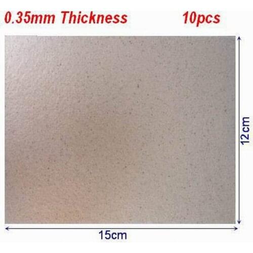 10pcs Microwave Oven Parts Mica Sheet 15cm x 12cm x 0.035cm Cut to Any SIze Megohmit Mica Plate