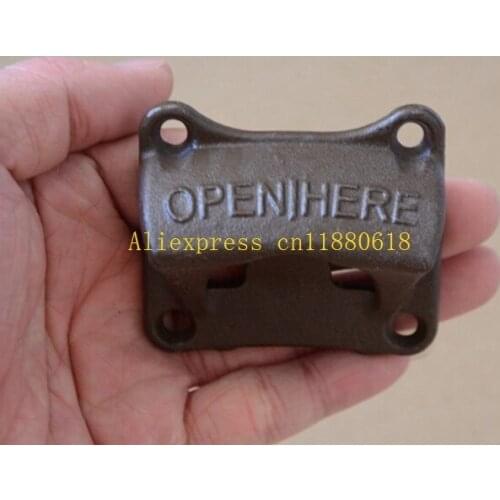 100pcs/lot Free Shipping Vintage Antique Iron Wall Mounted Bar Beer Bottle Cap Opener Kitchen Tools Bottle Opener Without Srews
