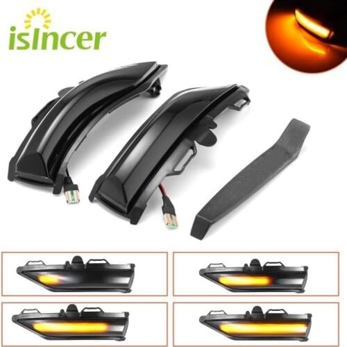 2pcs For Ford Fiesta Mk8 2019 2020 LED Dynamic Turn Signal Light Car Rear View Mirror LED Indicator Blinker 100% Waterproof
